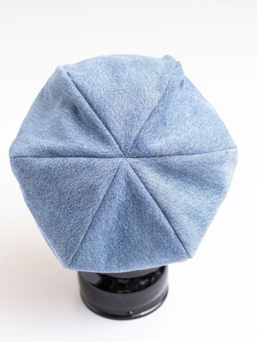 Upcycled Denim Newsboy Paperboy Cabbie Hat